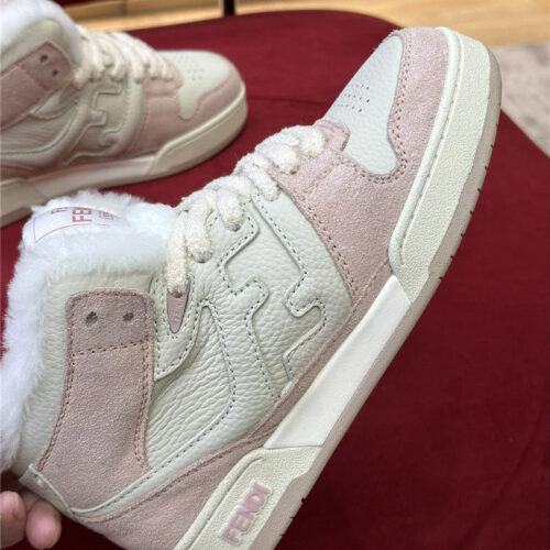 High Quality Luxury Fendi High Top Wool Sneakers product detail