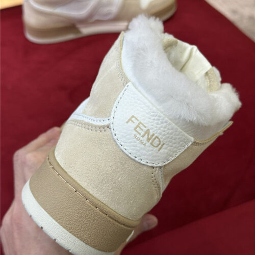 High Quality Luxury Fendi High Top Wool Sneakers – Style 99091 product detail