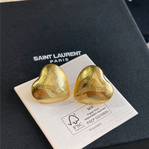 High Quality Luxury YSL Love Stud Earrings
