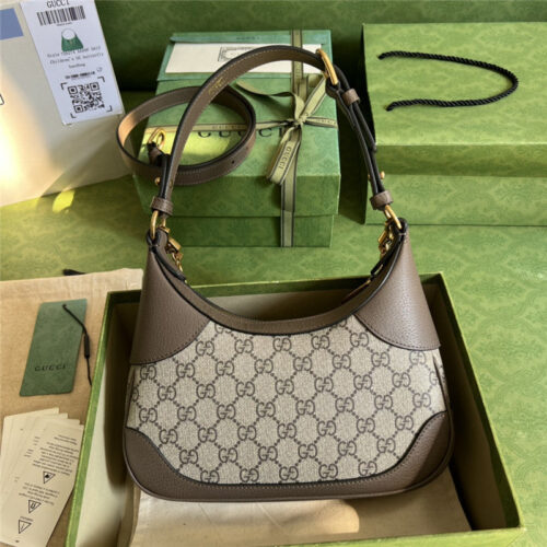 High Quality Luxury Gucci Small Crescent Shoulder Bag – Style 03473 alternate view