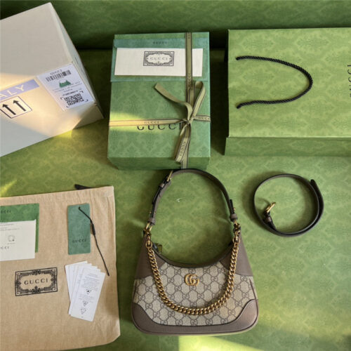 High Quality Luxury Gucci Small Crescent Shoulder Bag – Style 03473 product detail