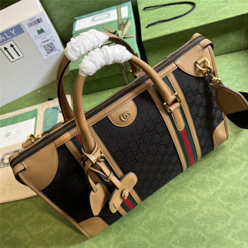 High Quality Luxury Gucci Striped Web Tote product detail