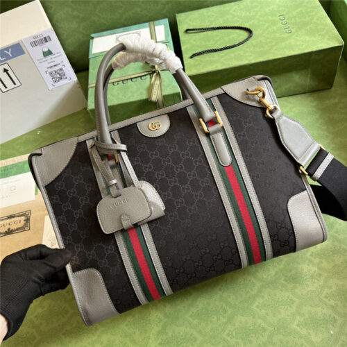 High Quality Luxury Gucci Striped Web Tote – Style 03484 product detail