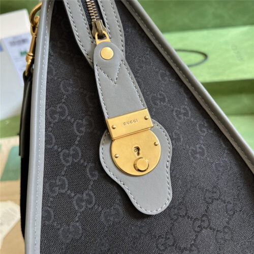 High Quality Luxury Gucci Striped Web Tote – Style 03484 product detail