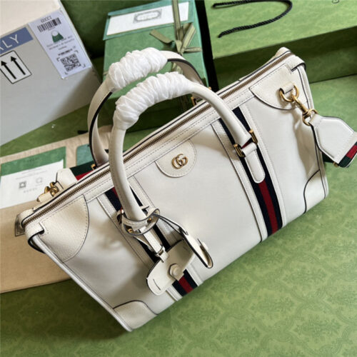 High Quality Luxury Gucci Striped Web Tote – Style 03482 product detail