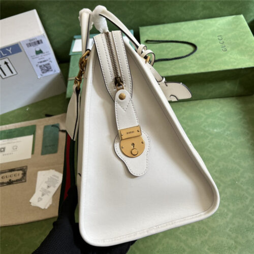 High Quality Luxury Gucci Striped Web Tote – Style 03482 product detail