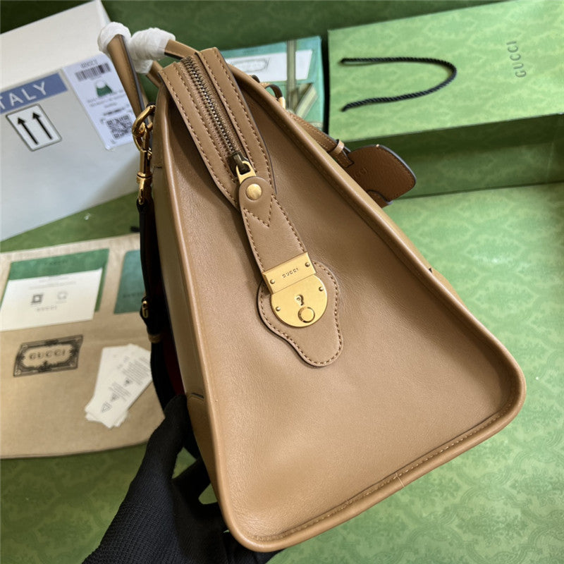 High Quality Luxury Gucci Striped Web Tote – Style 03481 product detail