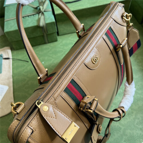 High Quality Luxury Gucci Striped Web Tote – Style 03481 product detail