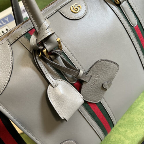 High Quality Luxury Gucci Striped Web Tote – Style 03480 product detail