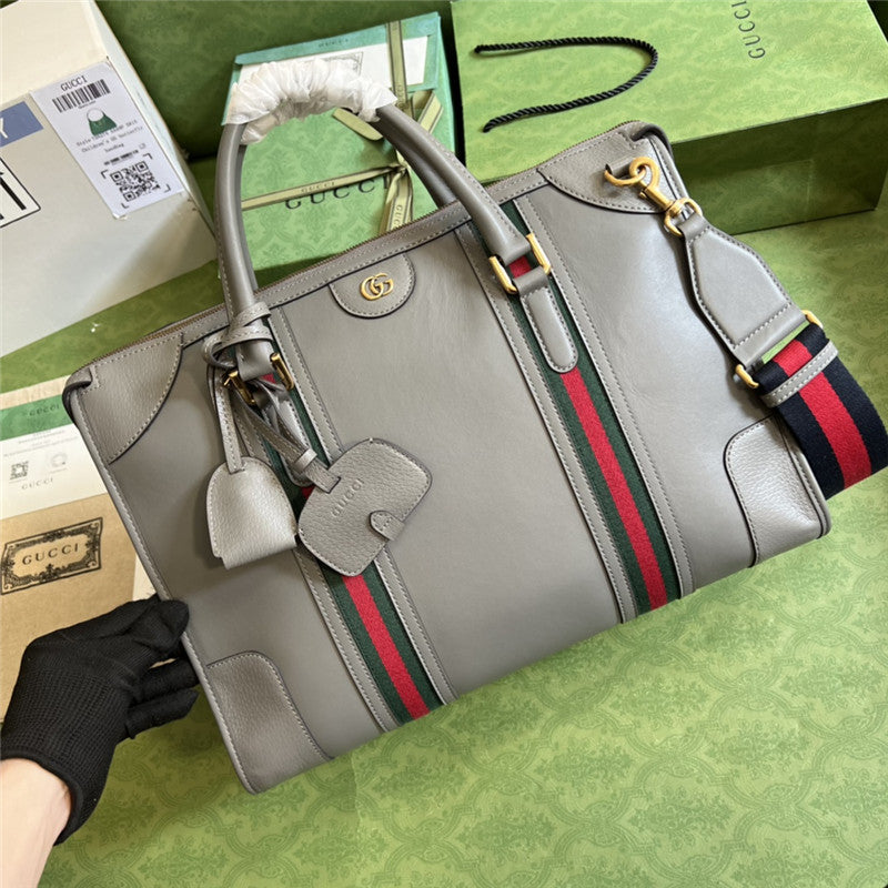 High Quality Luxury Gucci Striped Web Tote – Style 03480 product detail