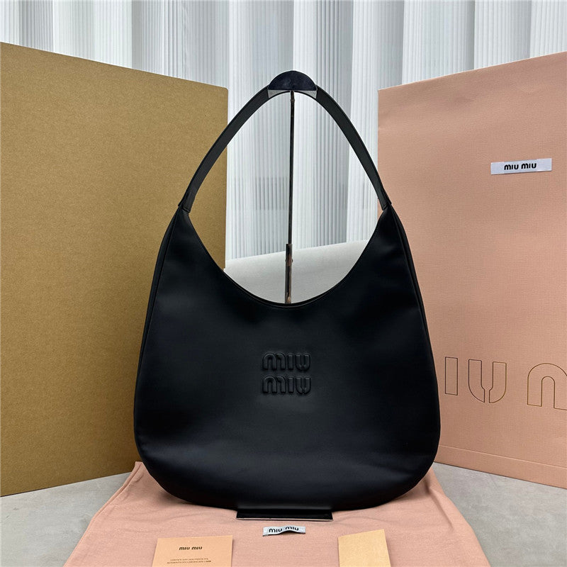 High Quality Luxury Miumiu Leather Hobo Tote Bag