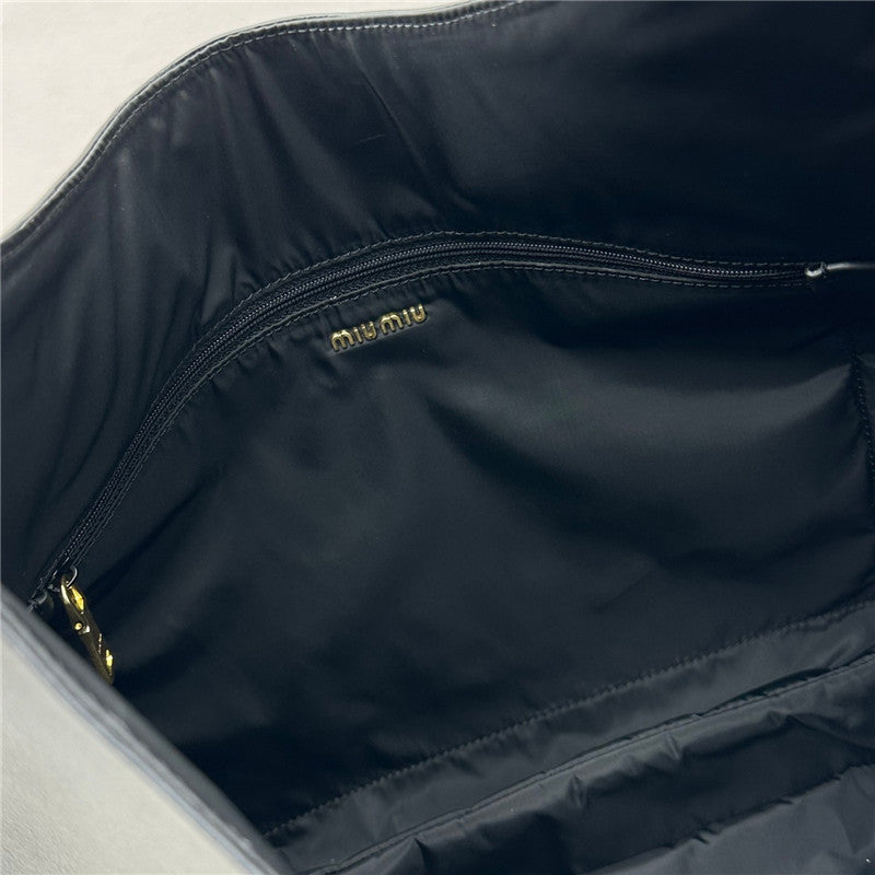 High Quality Luxury Miumiu Leather Hobo Tote Bag product detail