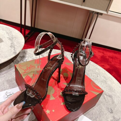 High Quality Luxury Christian Louboutin Spiked Strappy Sandals – Style 21300 product detail