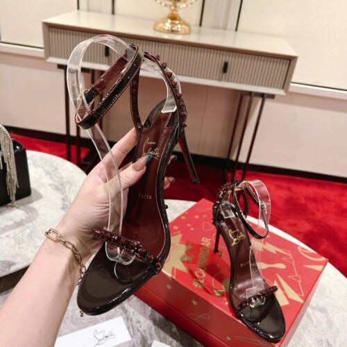 High Quality Luxury Christian Louboutin Spiked Strappy Sandals – Style 21300 alternate view
