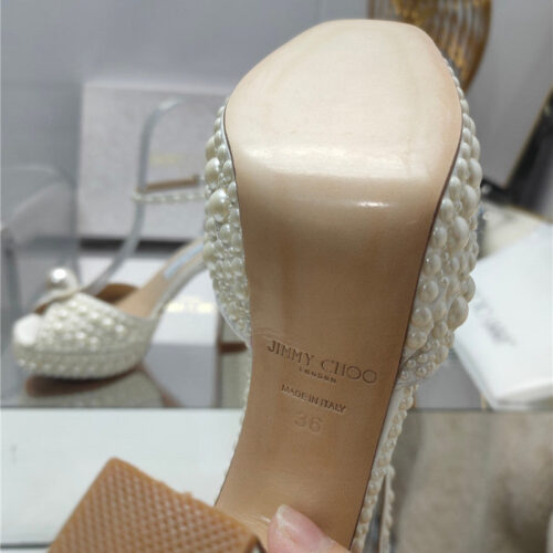 High Quality Luxury Jimmy Choo New Silk Pearl Luxury Series Sandals product detail