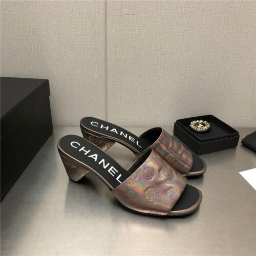 High Quality Luxury Chanel C Buckle Slippers Classic Pearl Slippers – Style 48710