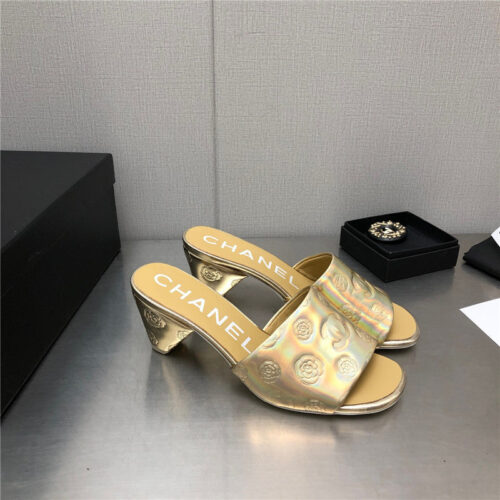 High Quality Luxury Chanel C Buckle Slippers Classic Pearl Slippers – Style 83174