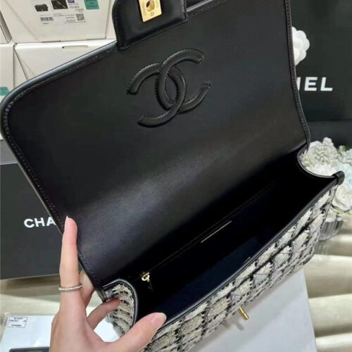 High Quality Luxury Chanel Woolen Backpack – Style 48455 product detail