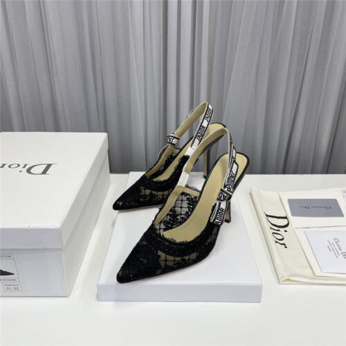High Quality Luxury Dior J Webbing Back Sandals