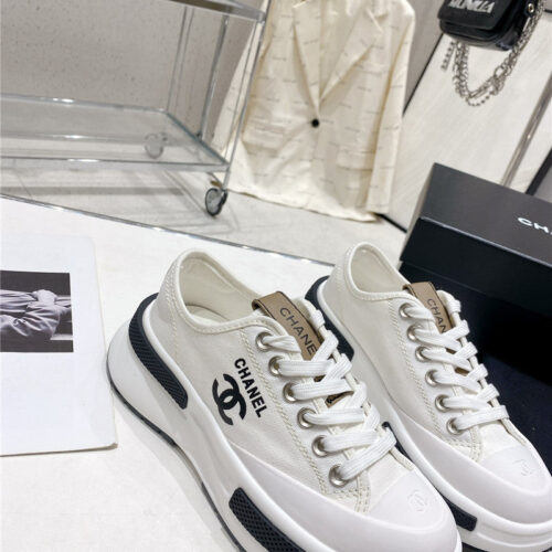High Quality Luxury Chanel’s Latest Thick-Soled Low-Cut Biscuit Shoes – Style 11910 product detail