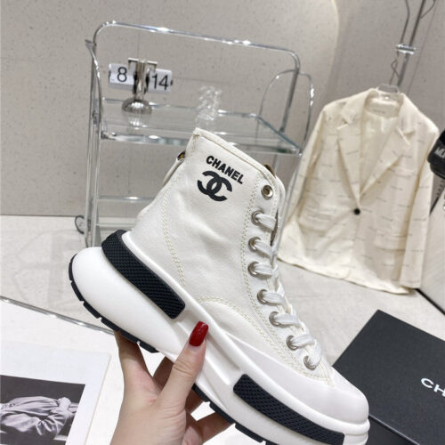 High Quality Luxury Chanel Latest Platform Biscuit Shoes – Style 55718 alternate view