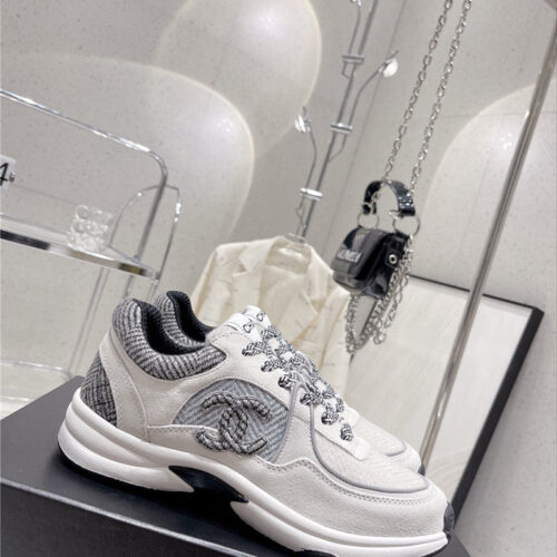High Quality Luxury Chanel Logo Casual Sneakers Womens