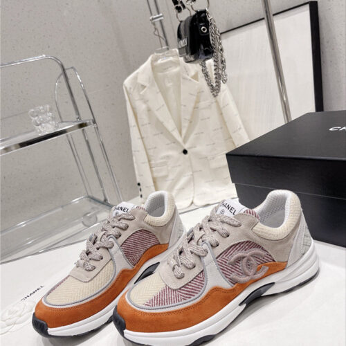 High Quality Luxury Chanel Logo Casual Sneakers Womens – Style 53414