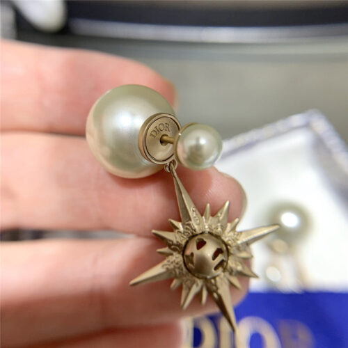 High Quality Luxury Dior Lucky Star Mang Earrings product detail