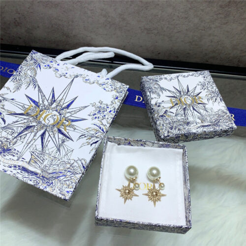 High Quality Luxury Dior Lucky Star Mang Earrings product detail