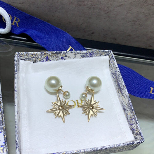 High Quality Luxury Dior Lucky Star Mang Earrings product detail