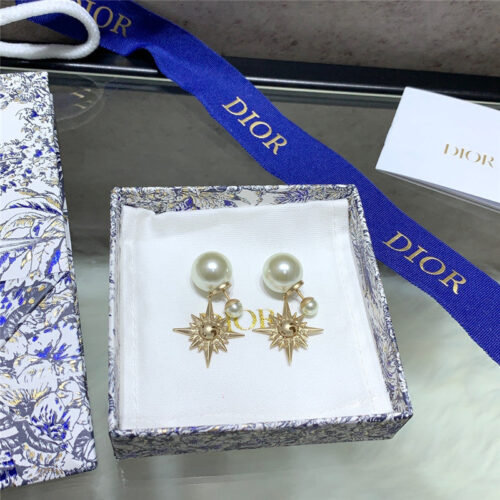 High Quality Luxury Dior Lucky Star Mang Earrings product detail