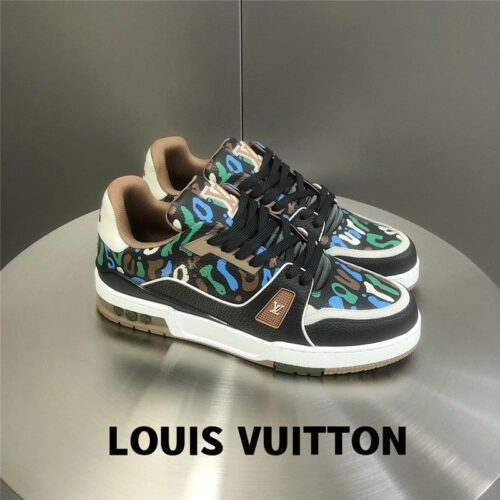 High Quality Luxury Louis Vuitton Trainer Graffiti Sneakers – Style 94947