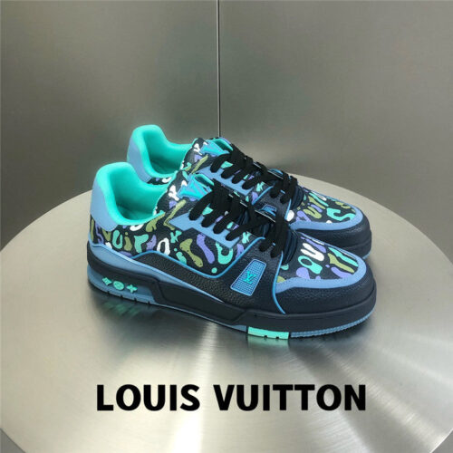 High Quality Luxury Louis Vuitton Trainer Graffiti Sneakers