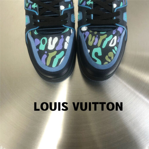 High Quality Luxury Louis Vuitton Trainer Graffiti Sneakers product detail