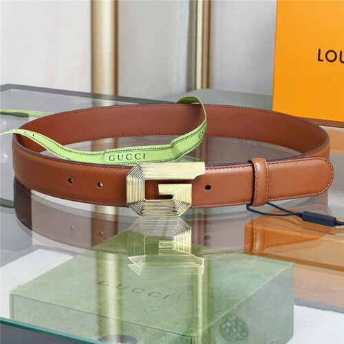 High Quality Luxury Gucci G Buckle Narrow Belt product detail