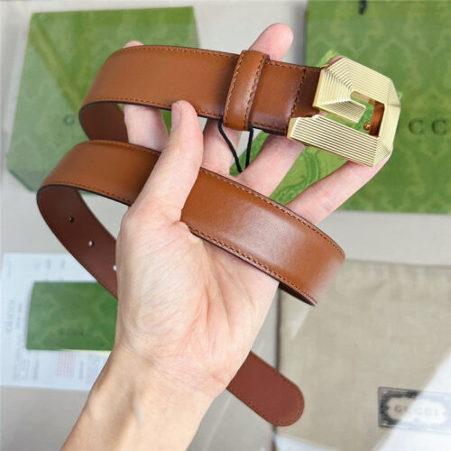 High Quality Luxury Gucci G Buckle Narrow Belt product detail