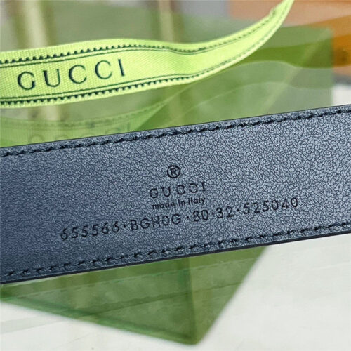 High Quality Luxury Gucci G Buckle Narrow Belt – Style 41661 product detail