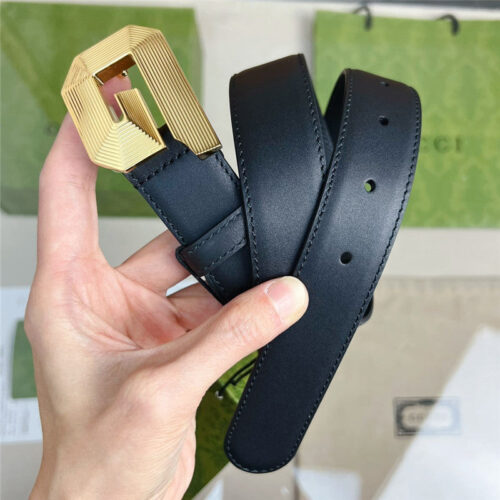 High Quality Luxury Gucci G Buckle Narrow Belt – Style 41661 alternate view