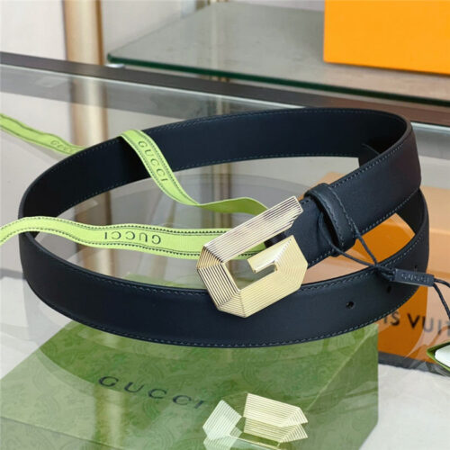 High Quality Luxury Gucci G Buckle Narrow Belt – Style 41661 product detail