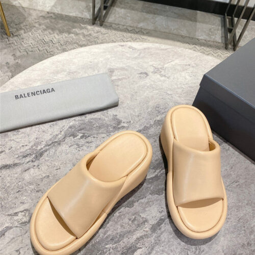 High Quality Luxury Balenciaga Summer New Platform Wedge Slippers – Style 31299 product detail