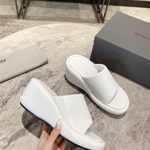 High Quality Luxury Balenciaga Summer New Platform Wedge Slippers – Style 67459
