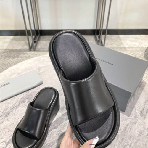 High Quality Luxury Balenciaga Summer New Platform Wedge Slippers product detail