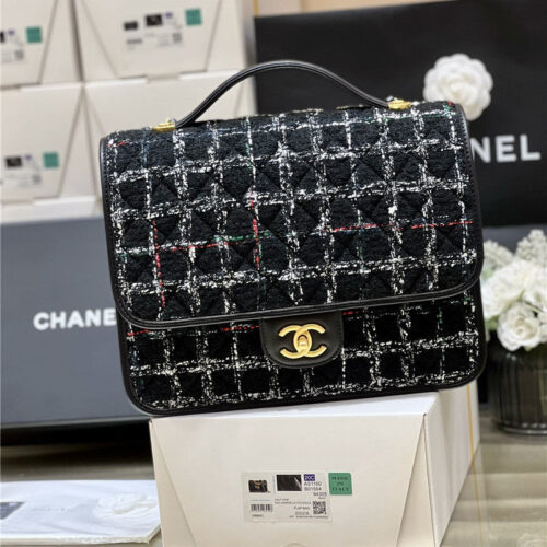 High Quality Luxury Chanel Woolen Backpack – Style 48453