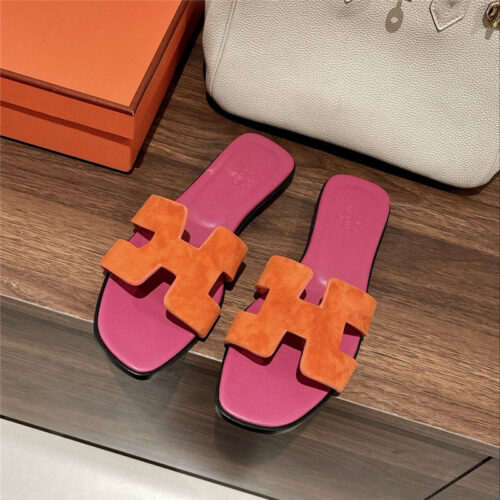 High Quality Luxury Hermes H Buckle Slippers – Style 30883 product detail