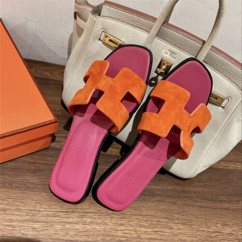 High Quality Luxury Hermes H Buckle Slippers – Style 30883 product detail