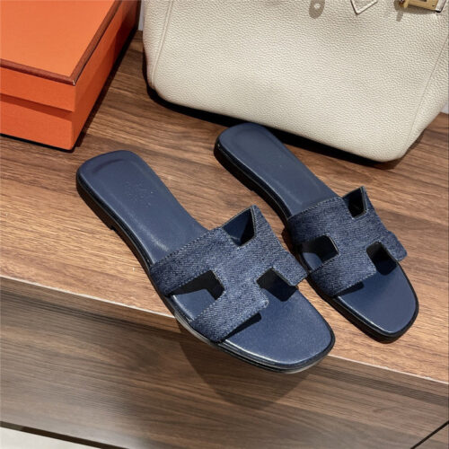 High Quality Luxury Hermes H Buckle Slippers – Style 65347