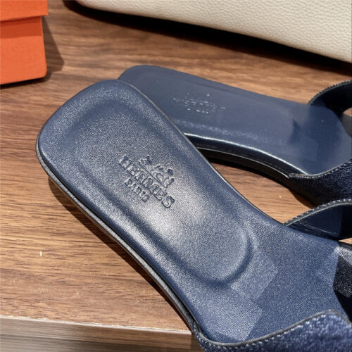 High Quality Luxury Hermes H Buckle Slippers – Style 65347 product detail