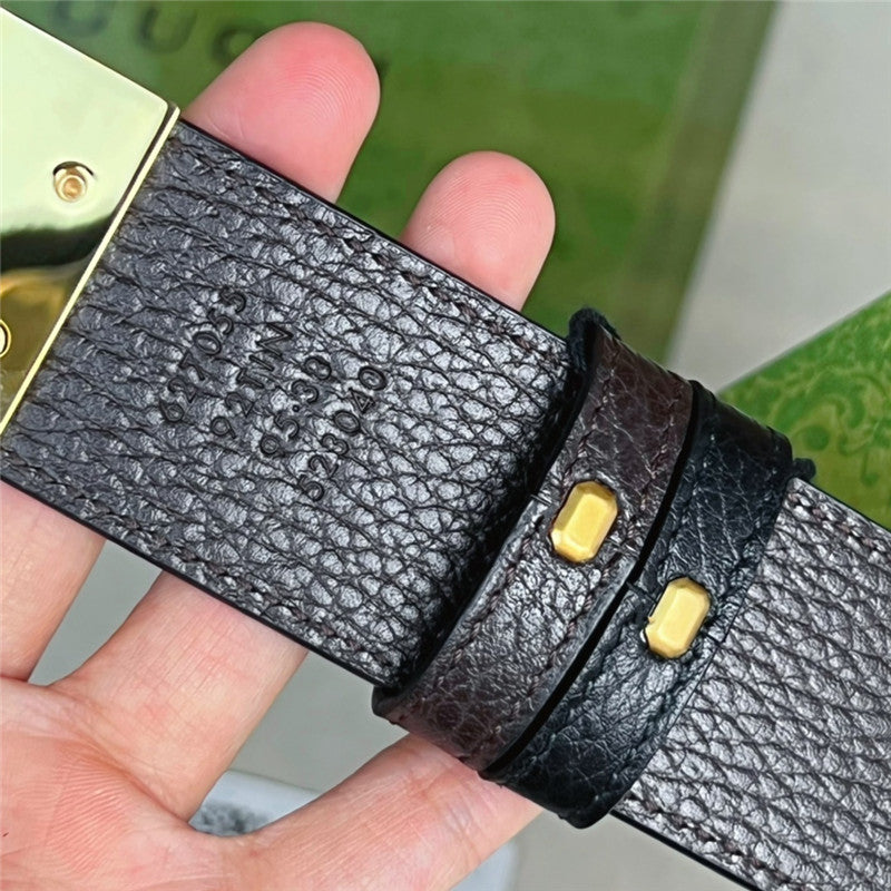 High Quality Luxury Gucci Reversible Belt In Textured Leather – Style 53894 product detail