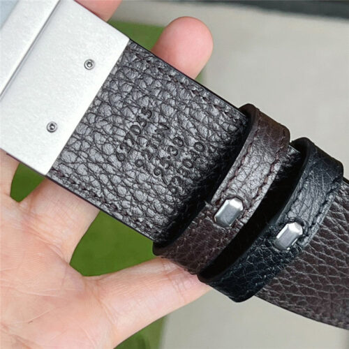 High Quality Luxury Gucci Reversible Belt In Textured Leather – Style 21126 product detail