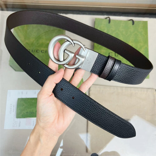 High Quality Luxury Gucci Reversible Belt In Textured Leather – Style 21126 product detail